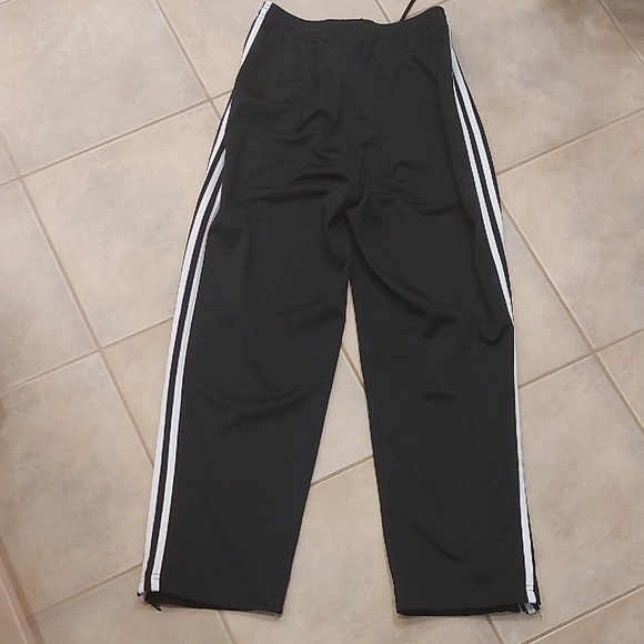 Adidas Men's Black Joggers with White Stripes - Picture 6 of 6